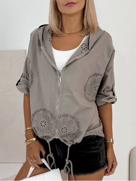 BLOUSE SHIRO BEIGE FONCÉ