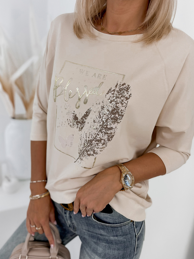 BLUSE BLESS BEIGE