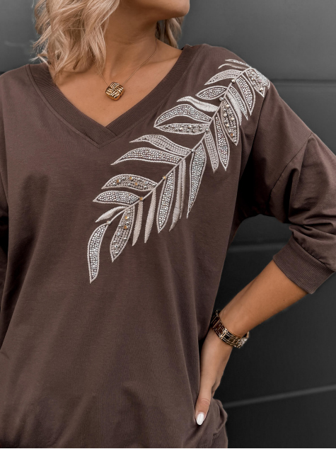BLOUSE AYLIN BROWN