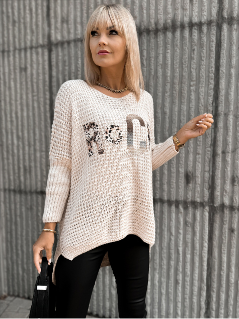 PULLOVER LETSROCK BEIGE