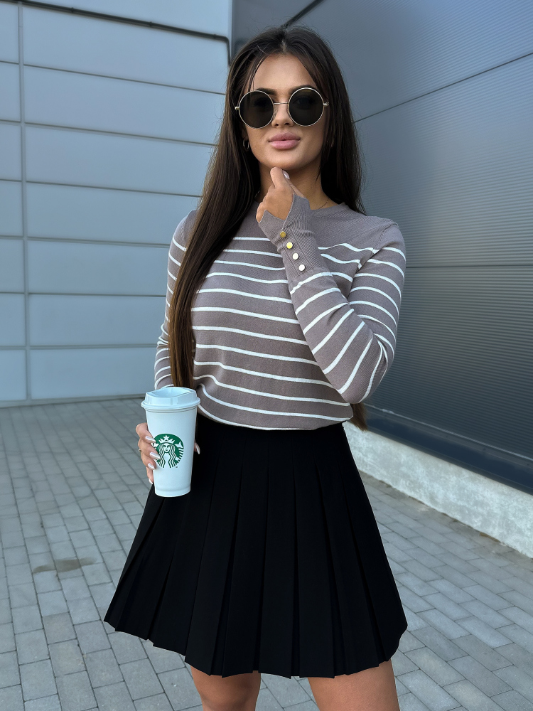 SWEATER NASTIA DARK BEIGE