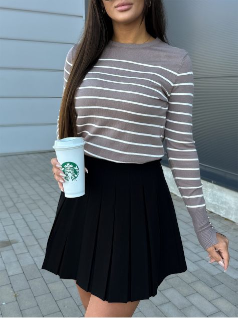 SWEATER NASTIA DARK BEIGE
