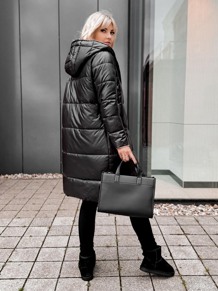 VESTE REVERSIBLE LUENA NOIR - BEIGE