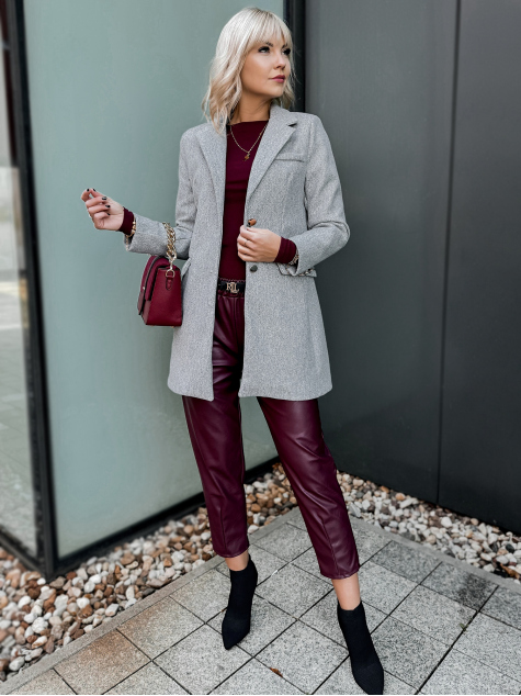 MANTEAU JAZMIN GRIS CLAIR