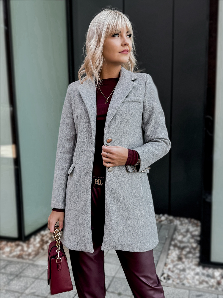 SZÖVETKABÁT JAZMIN VILÁGOSSZÜRKE