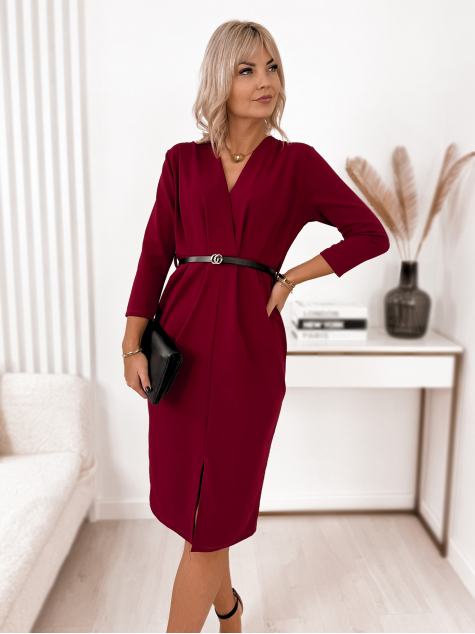 DRESS GOGOAT BURGUNDY