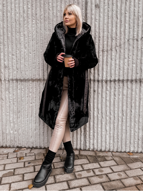 JACKE DOPPELSEITIGE VAROLIE SCHWARZ