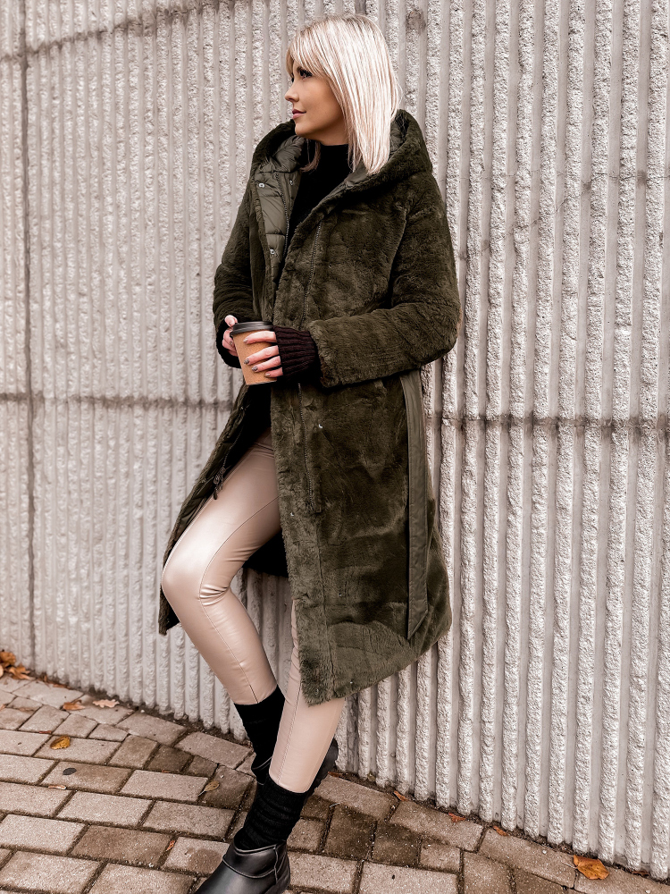 VESTE REVERSIBLE  VAROLIA  KAKI