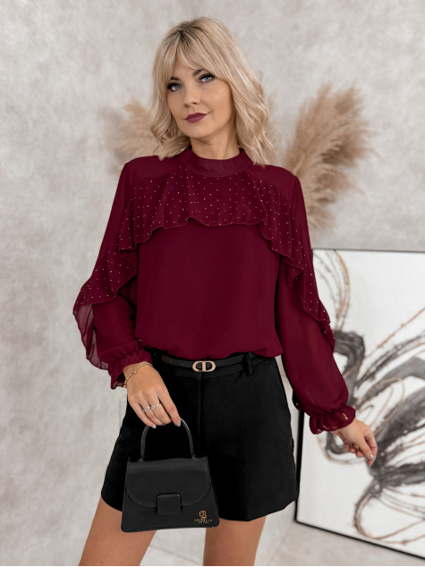 BLUSE LIVINIA Bordeaux