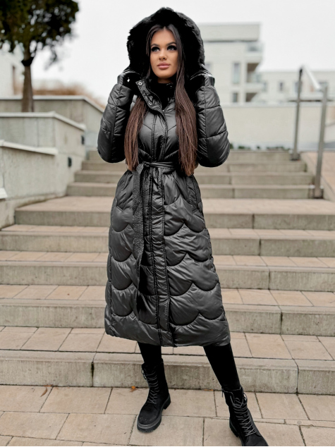 MANTEAU FALUN NOIR