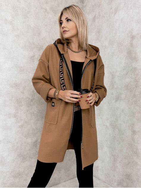 MANTEAU CLAUDETTE CARAMEL