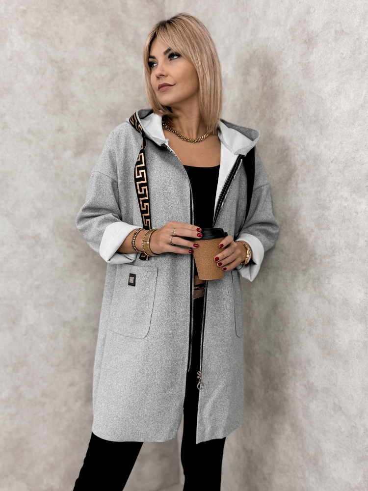 MANTEAU CLAUDETTE GRIS