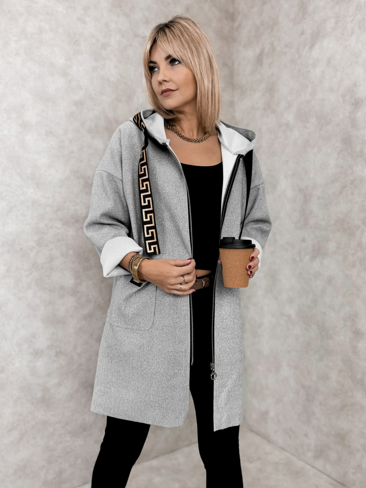 MANTEAU CLAUDETTE GRIS