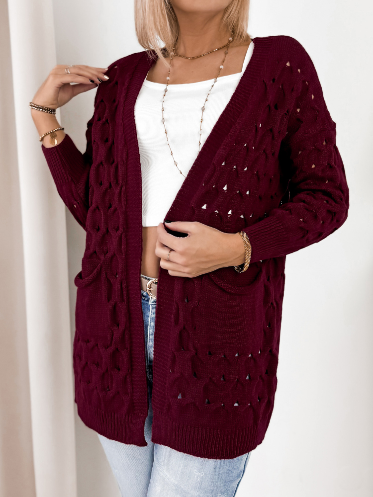 CARDIGAN ADORESSA BORDEAUX