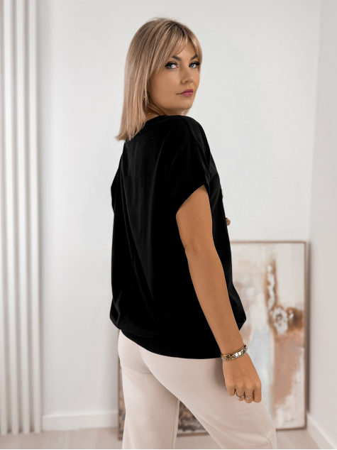 BLUSE ASENTIA SCHWARZ