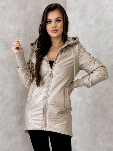 VESTE SELWA BEIGE FONCÉ