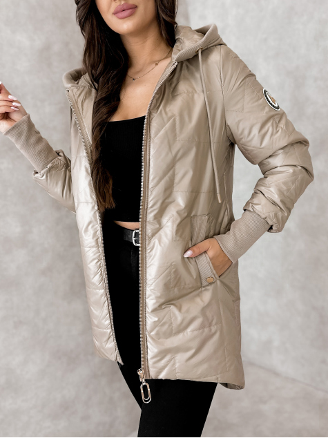 VESTE SELWA BEIGE FONCÉ