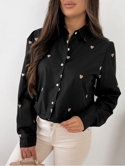 SHIRT BLOOM BLACK