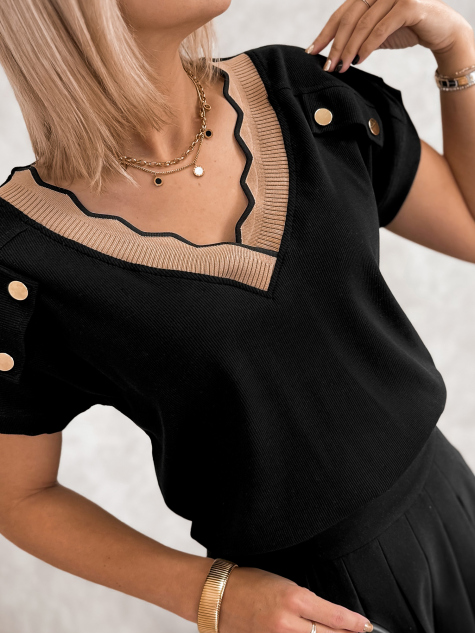 BLOUSE SYNTA NOIR